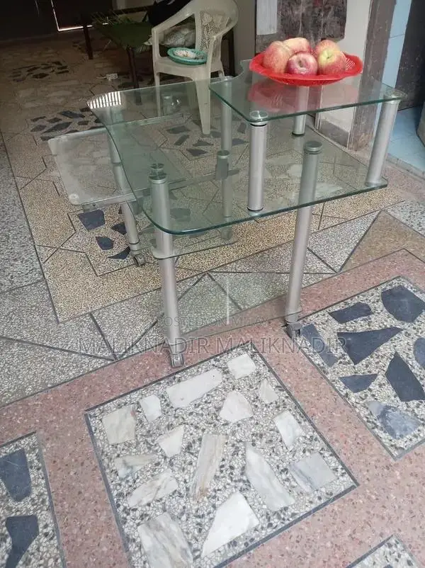 Durable Glass Computer Table with Heavy Glass Construction