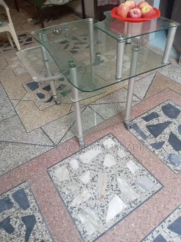 Durable Glass Computer Table with Heavy Glass Construction