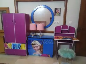 Kids Bedroom Furniture Set: Beds, Tables, Cabinets, Dressing Table