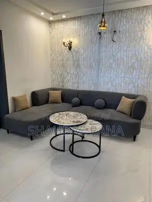 Photo - L-Shaped 6-Seater Sofa with Integrated Table