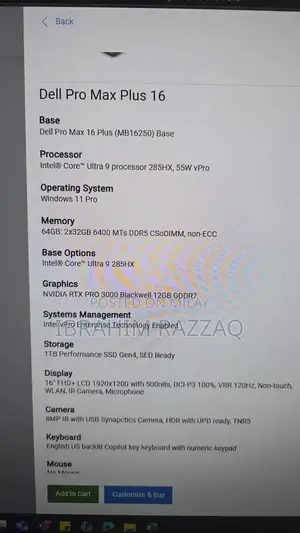 Photo - Dell Pro Max 16 Plus Performance Laptop