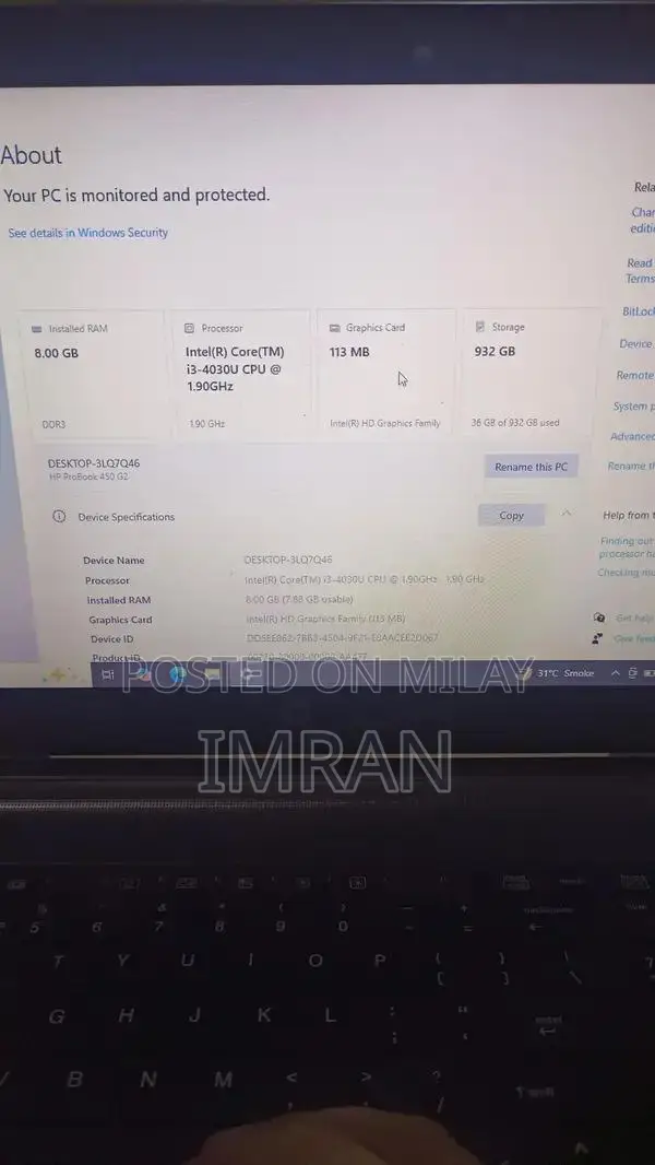 HP ProBook 450 Business Laptop - Core i3 4th Gen