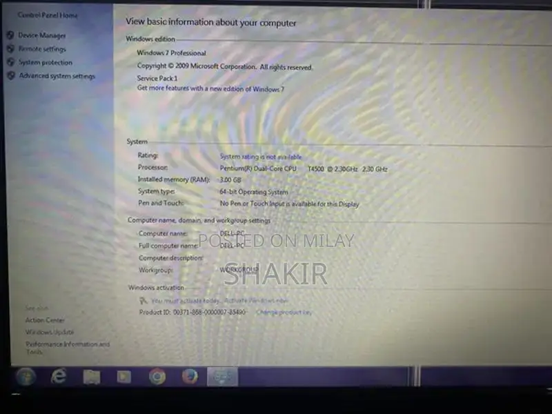 Dell Pentium Laptop with Compact Display and Storage