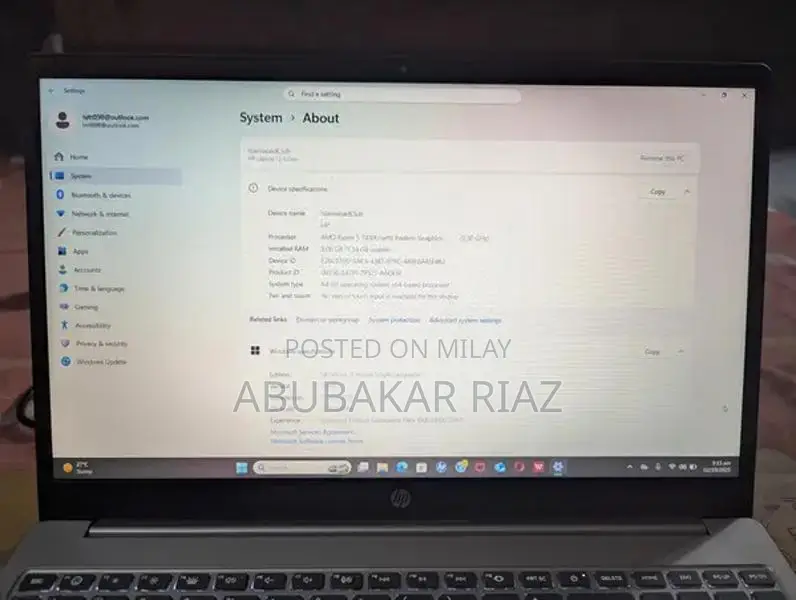 HP AMD Ryzen 5 Laptop with 512GB SSD and Windows 11