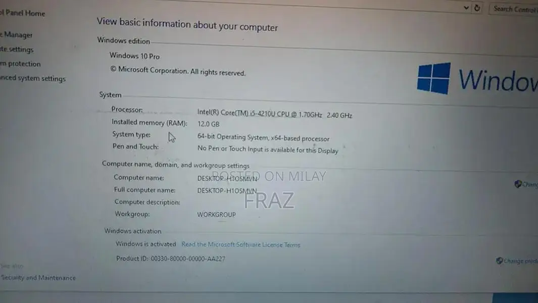 Lenovo Laptop i5 4th Gen 12GB RAM Dual Storage Large Display