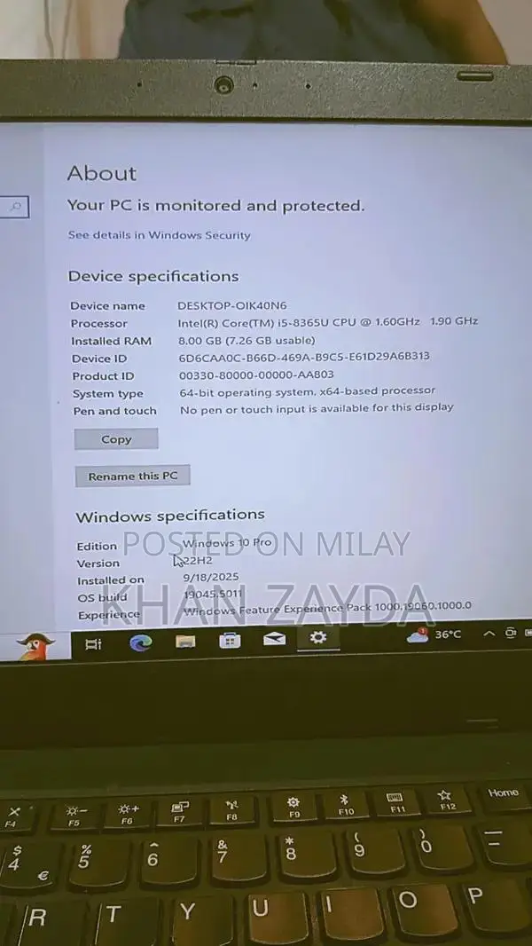 Lenovo ThinkPad L490 Business Laptop - Core i5 8th Gen