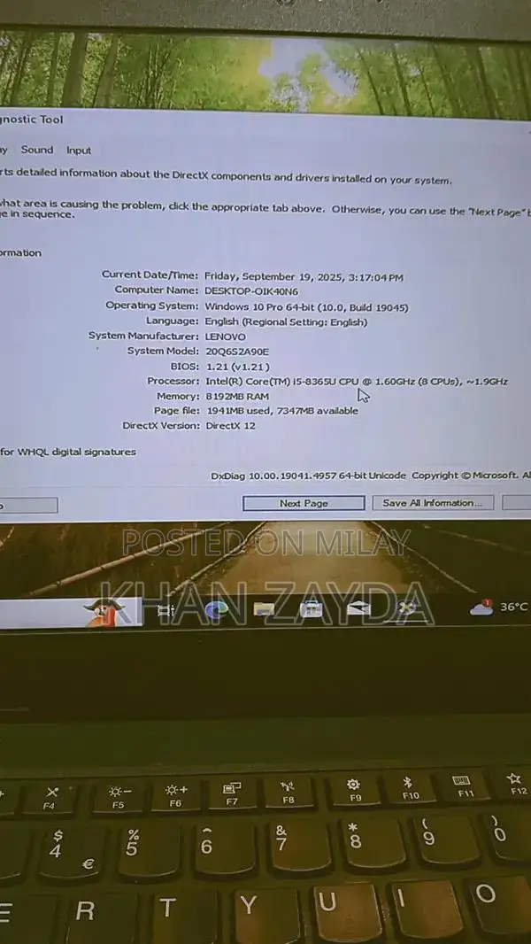 Lenovo ThinkPad L490 Business Laptop - Core i5 8th Gen