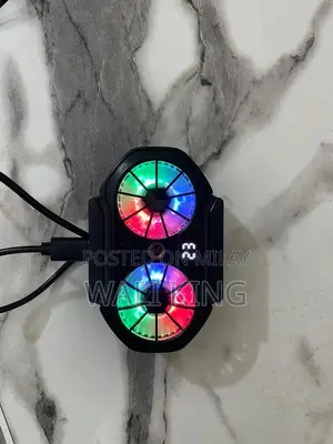 Gaming Cooling Fan with Multi Lights and Dual Fans