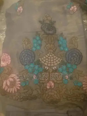 Luxury Chiffon Embroidered 3-Piece Unstitched Dress Suit