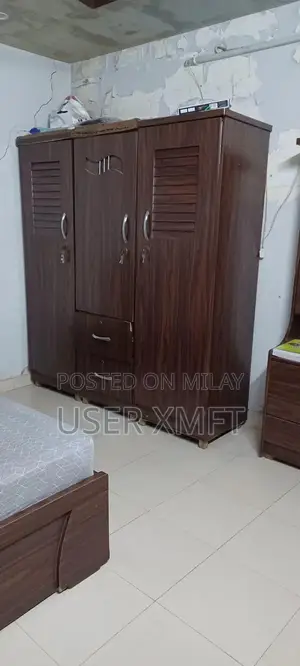3 Door Wooden Wardrobe - Spacious Storage Solution