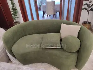 7-Seater Modern Boucle Sofa Set in Moss Green