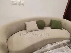 7-Seater Modern Boucle Sofa Set in Moss Green