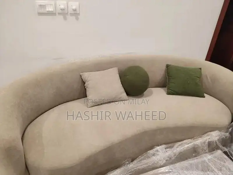 7-Seater Modern Boucle Sofa Set in Moss Green