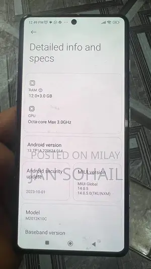 Redmi K40 Smartphone in Excellent Condition