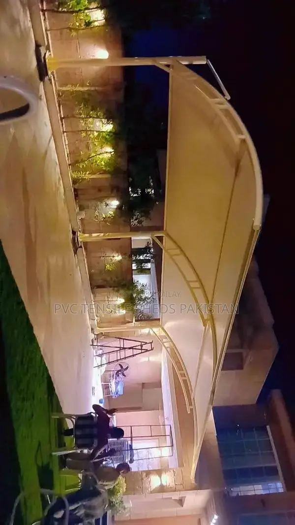 Tensile Parking Shade Structure for Vehicles