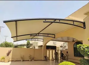 Tensile Parking Shade Structure for Vehicles