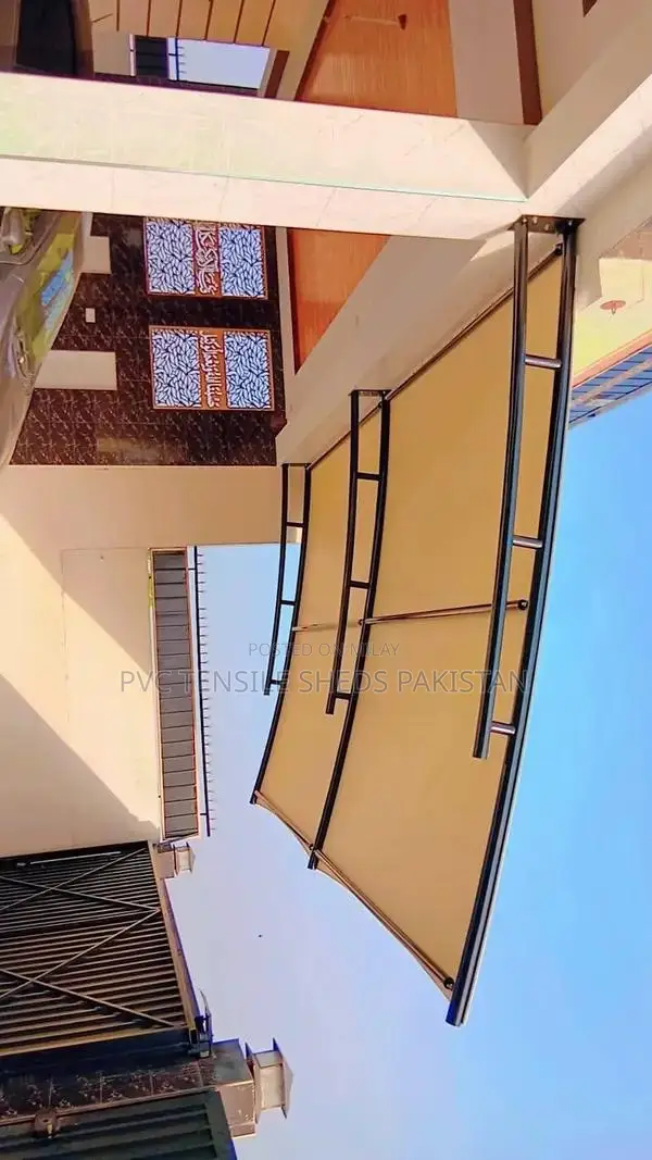 Tensile Parking Shade Structure for Vehicles