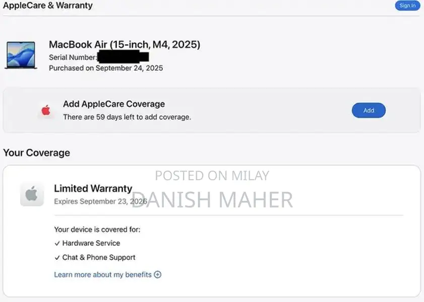 MacBook Air 15 M4 Midnight Laptop 16GB RAM 512GB SSD