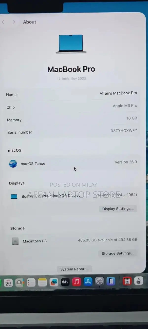 Apple MacBook Pro M3 14-inch 2023 Professional Laptop