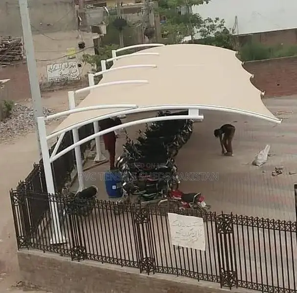 Tensile Parking Shade Structure for Car Protection