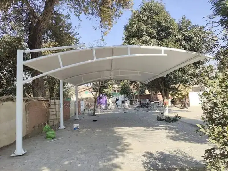 Tensile Parking Shade Structure for Car Protection