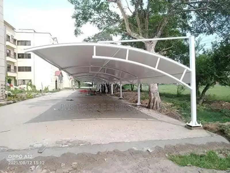 Tensile Parking Shade Structure for Car Protection