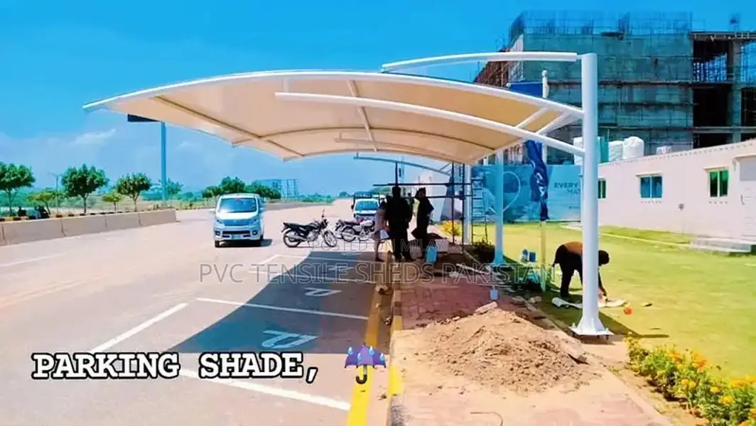 Tensile Parking Shade Structure for Car Protection