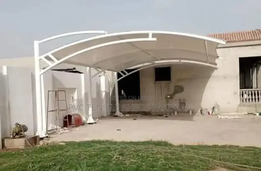 Tensile Parking Shade Structure for Car Protection