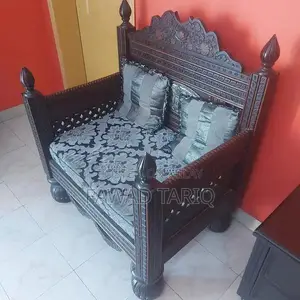 Solid Wood 1.5 Seater Living Room Sofa