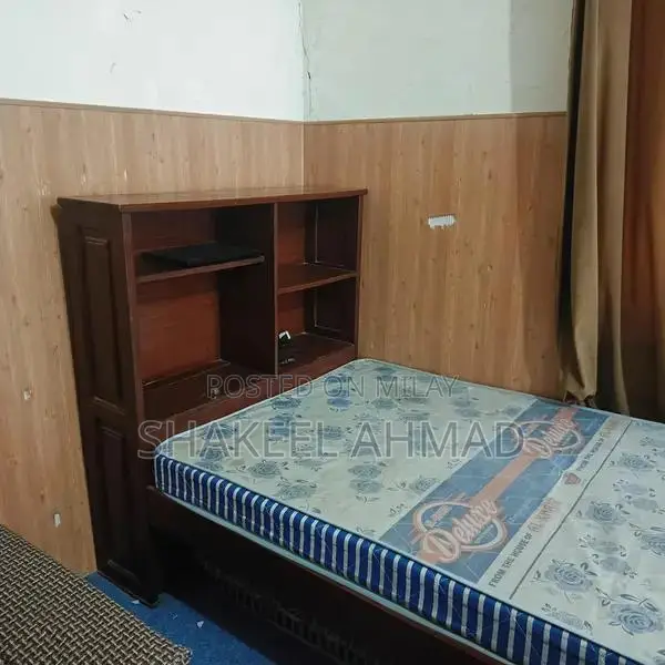 Khalis Teak Wood Single Bed with Foam Mattress