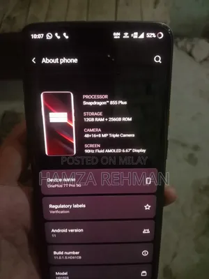 OnePlus 7T Pro 5G McLaren 256 GB Black
