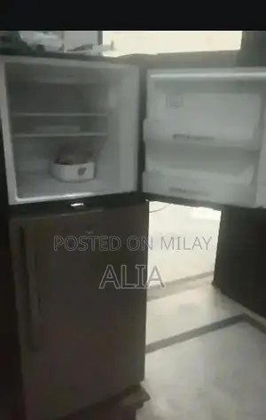 Gray 2-Door Refrigerator - Medium Size Home Appliance