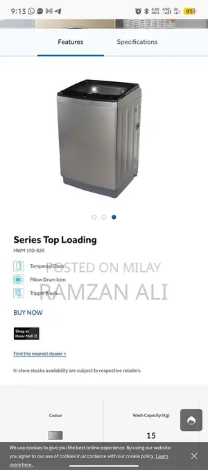 Photo - Haier 15kg Washing and Dryer Machine