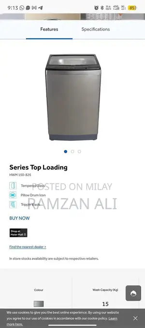 Haier 15kg Washing and Dryer Machine