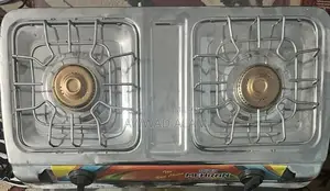Mehran Double Steel Gas Stove - Silver Premium Quality