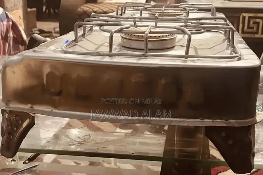 Mehran Double Steel Gas Stove - Silver Premium Quality