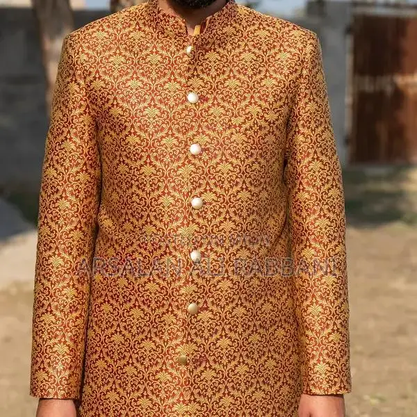 Men's Premium Groom Sherwani with Inner Suit Set