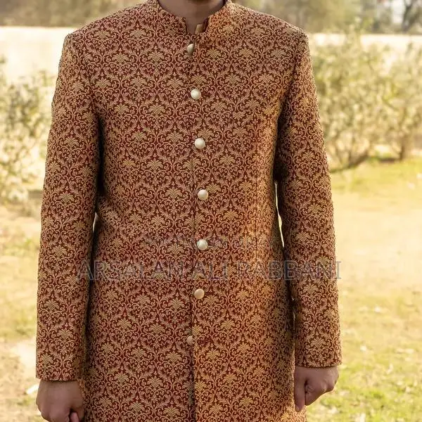 Men's Premium Groom Sherwani with Inner Suit Set