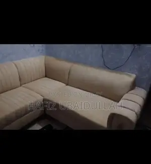 L-Shaped 7-Seater Living Room Sofa Set