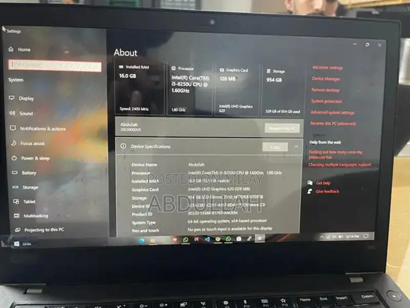 Lenovo T480 Business Laptop - 8th Gen Intel Core i5