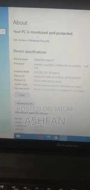 Photo - Laptop with 8GB RAM and 320GB Storage