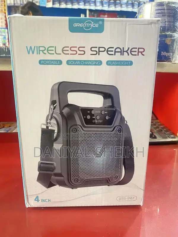 Wireless Solar Speaker with 4-Inch Driver GTS-1767