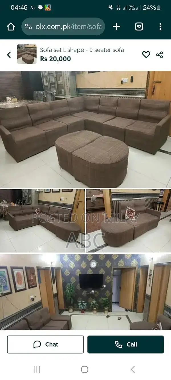 9 Seater L Shape Sofa with Multiple Configuration Options
