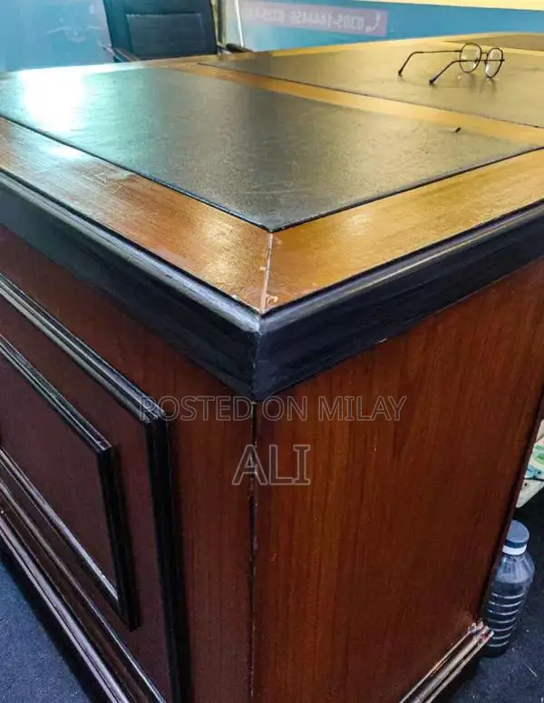 Wooden Office Table with Matching Chair - Home Office Furniture Set