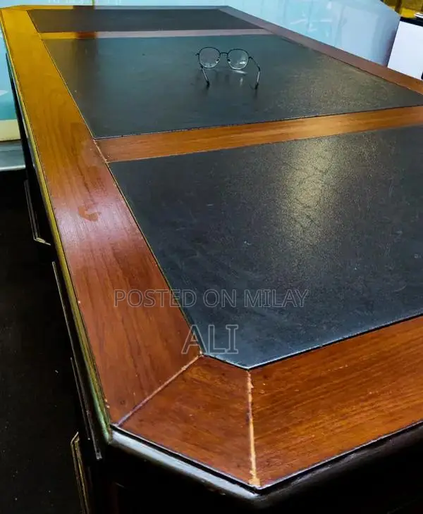 Wooden Office Table with Matching Chair - Home Office Furniture Set