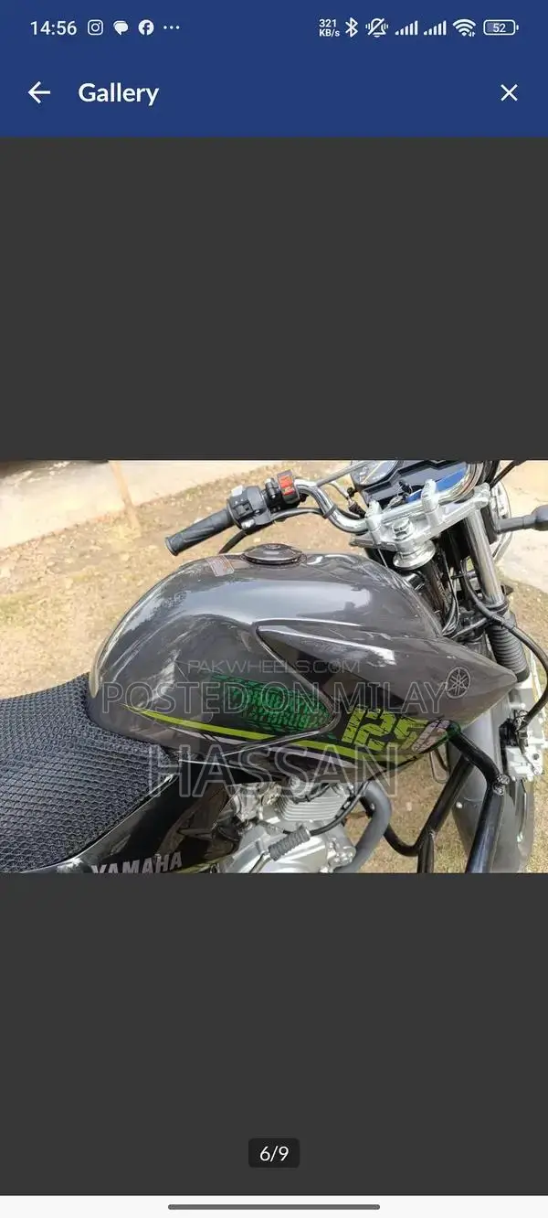 YBR 125G Motorcycle - Grey Urban Commuter Bike