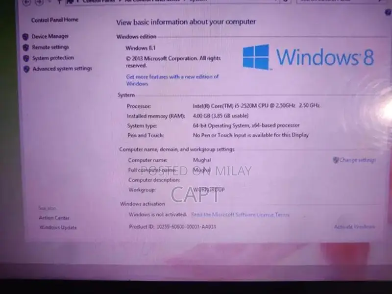 Intel i5 2nd Gen Laptop with SSD Storage
