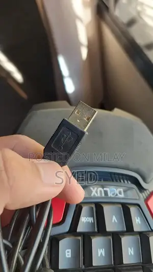 One-Handed Compact Gaming Keyboard with Blue Lighting