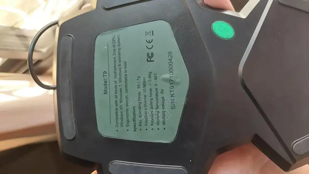 One-Handed Compact Gaming Keyboard with Blue Lighting