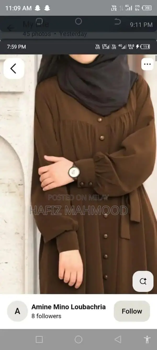 High-Quality Nida Fabric Burqa - Imported Brand